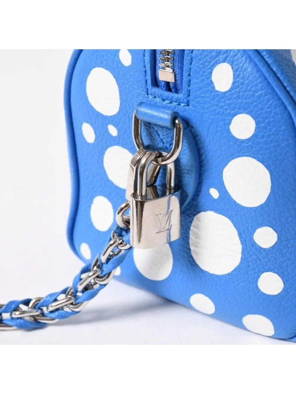 Louis Vuitton Shoulder Bag Speedy Bandouliere 20 2-Way Blue White Silver